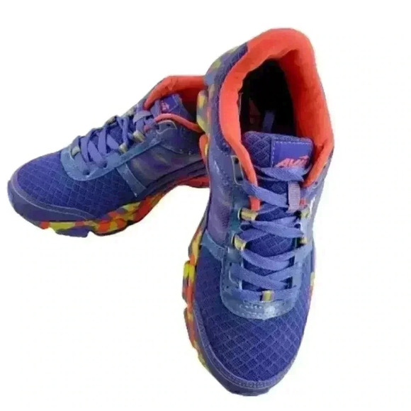 Avia Girls Avi-Play A815 GUOK Running Shoe Girls Size 5/6 Colorfull Lacep-Up - Picture 4 of 8